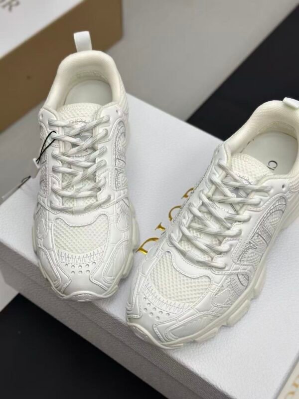 Premium White Chunky Sneakers Women | Retro Platform Casual Leather Mesh Fashion Shoes