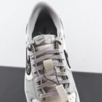 Vintage Grey & White Leather Low-Top Trainers with Designer Monogram Panel