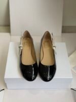 Patent Leather Mary Jane Loafers - Women’s Low Heel Dress Shoes