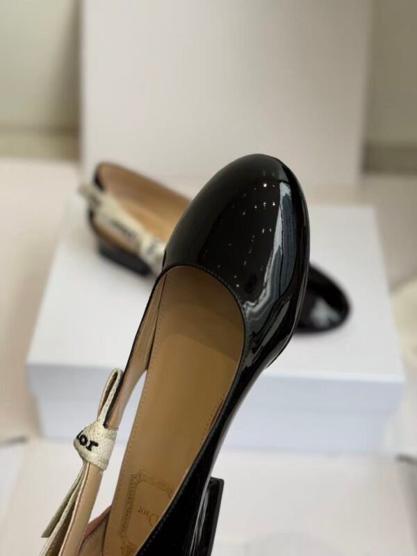 Patent Leather Mary Jane Loafers - Women’s Low Heel Dress Shoes