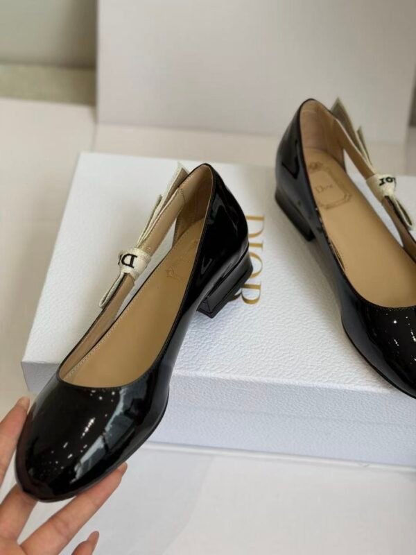 Patent Leather Mary Jane Loafers - Women’s Low Heel Dress Shoes
